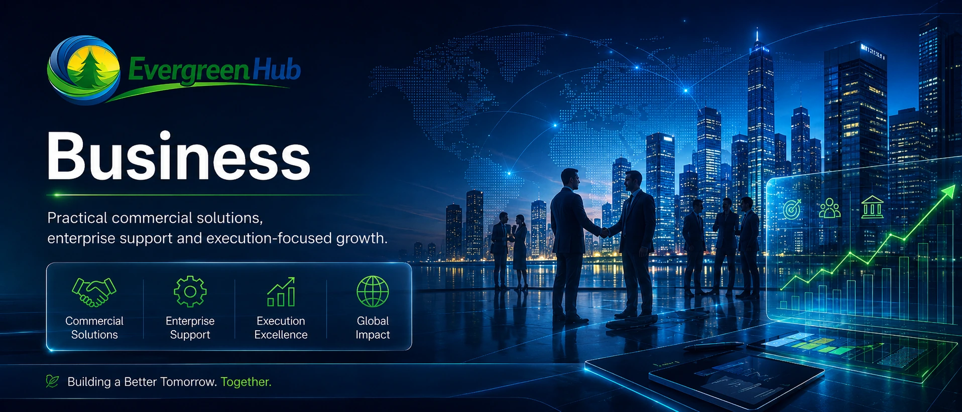 Commercial strategy, enterprise development and market expansion.